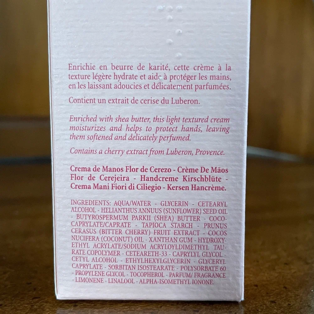 NEW L'Occitane Cherry Blossom‎ Hand Cream 2.6 oz and Shower Gel 2.5 oz Set